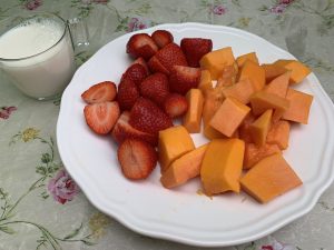 Receta de Batido de papaya y fresas