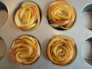 Receta de Rosas de manzana